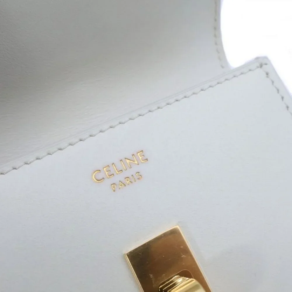 Celine Small Trifold Card Case White - Picture 6 of 7